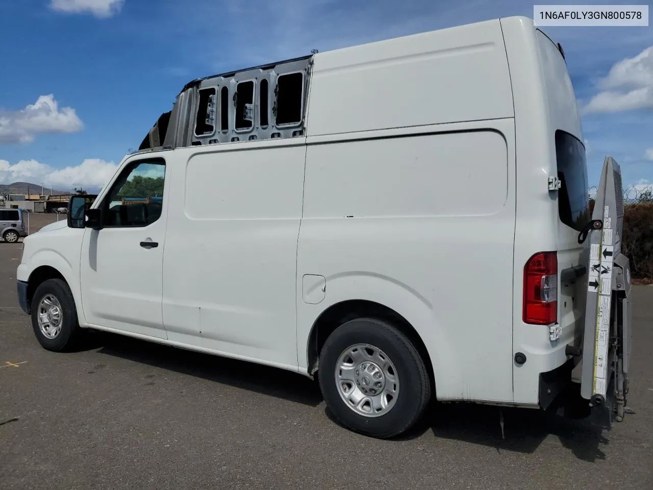 2016 Nissan Nv 2500 S VIN: 1N6AF0LY3GN800578 Lot: 72095044