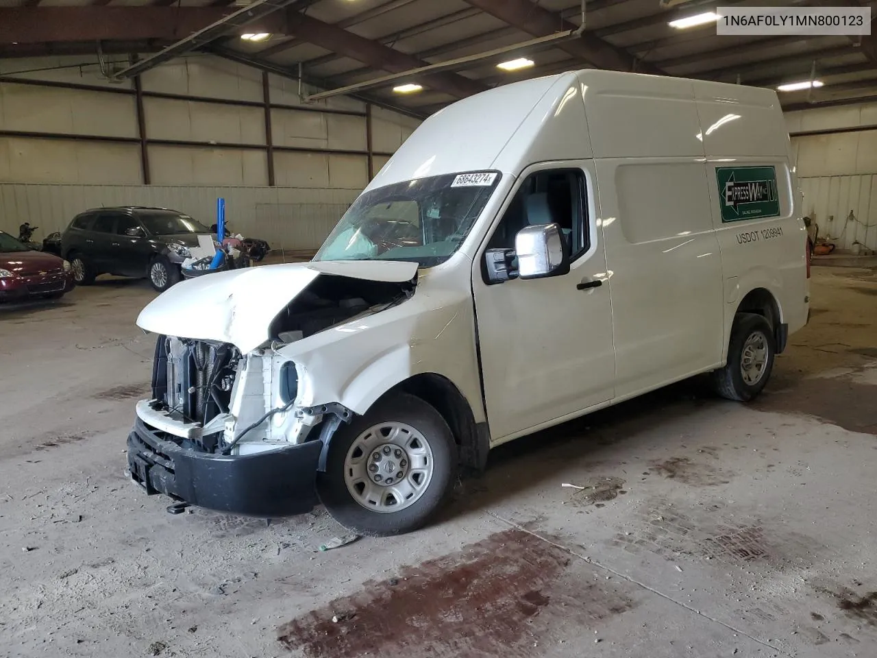 2021 Nissan Nv 2500 Sv VIN: 1N6AF0LY1MN800123 Lot: 68643274