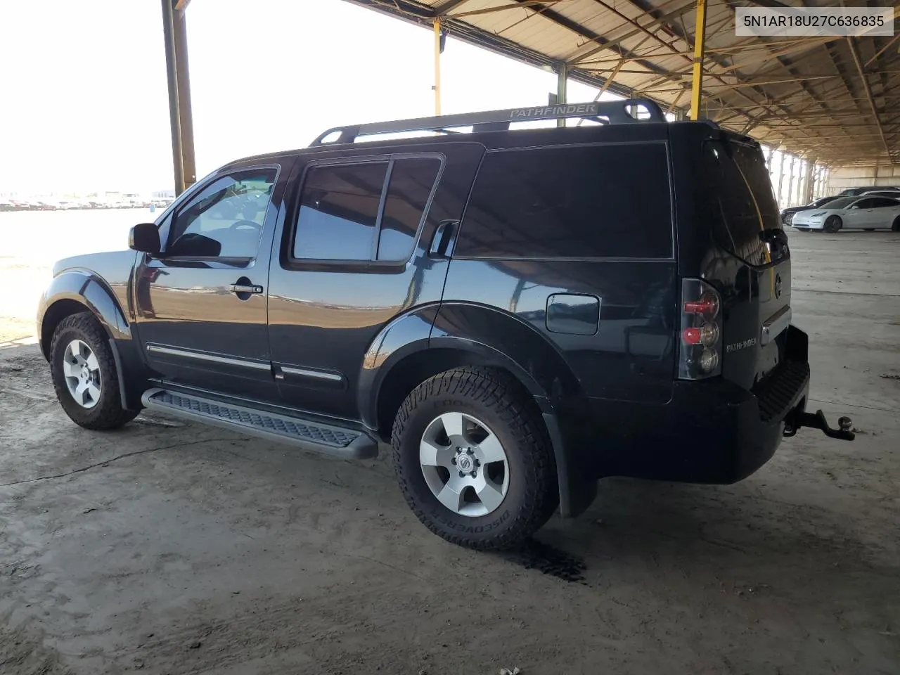 2007 Nissan Pathfinder Le VIN: 5N1AR18U27C636835 Lot: 70847854