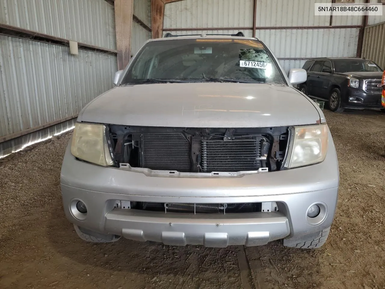 2008 Nissan Pathfinder S VIN: 5N1AR18B48C664460 Lot: 67124564