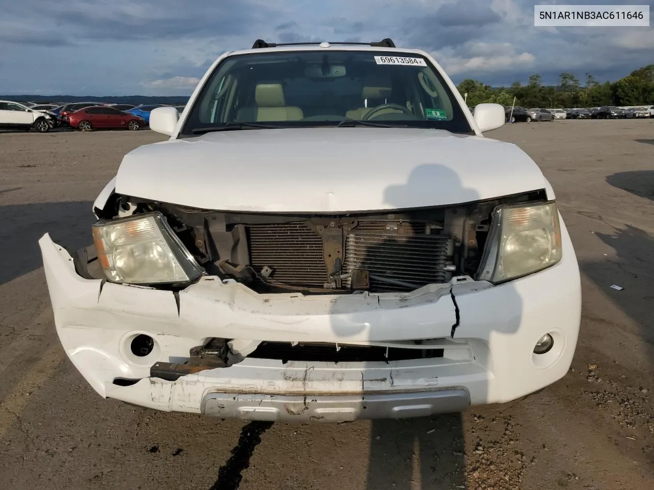 2010 Nissan Pathfinder S VIN: 5N1AR1NB3AC611646 Lot: 69613584