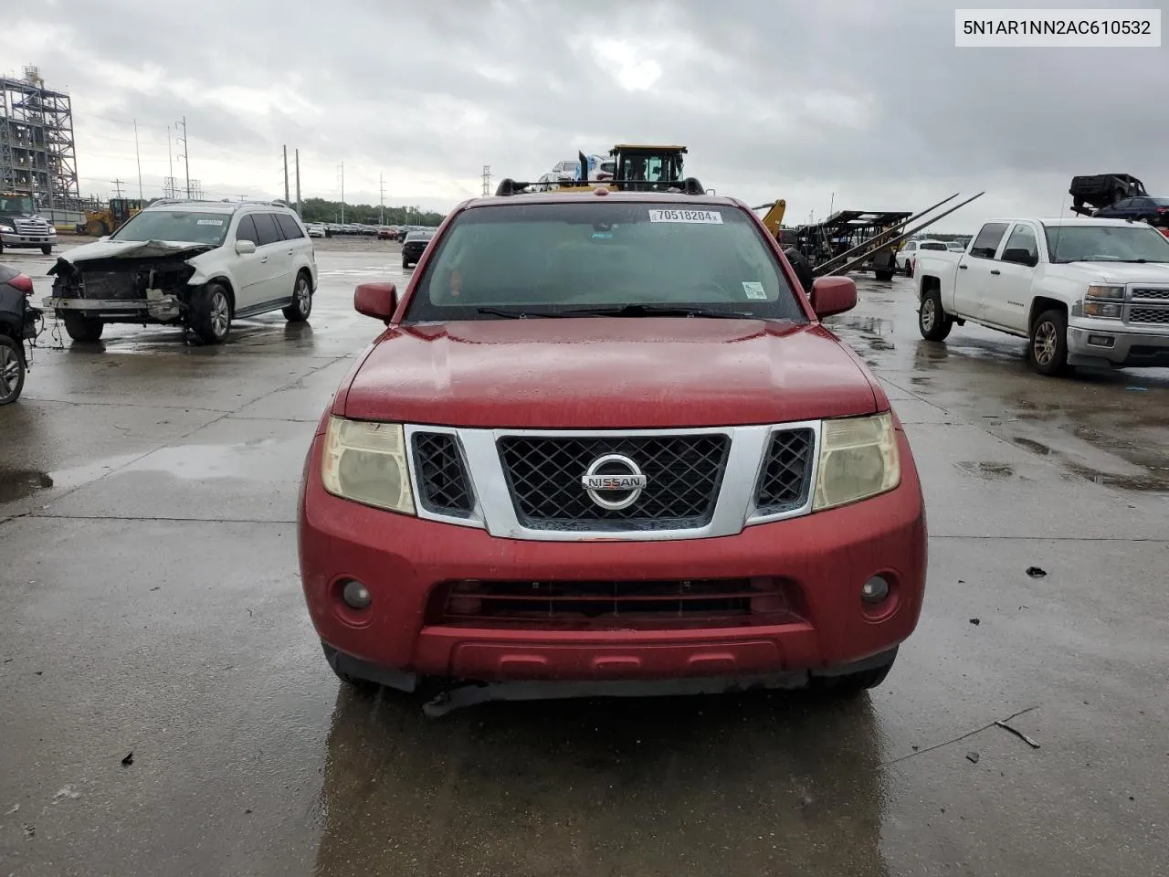 2010 Nissan Pathfinder S VIN: 5N1AR1NN2AC610532 Lot: 70518204