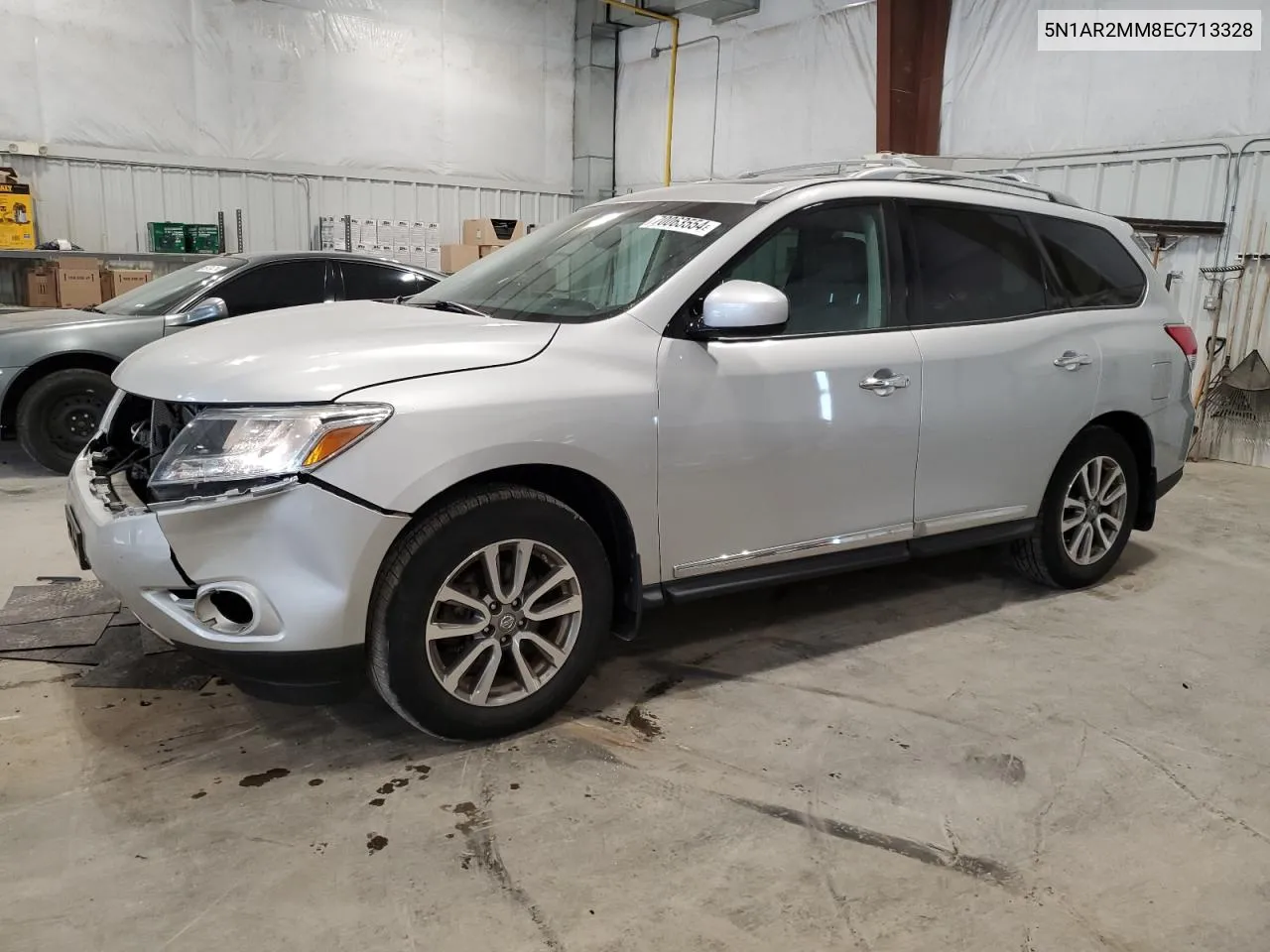 2014 Nissan Pathfinder S VIN: 5N1AR2MM8EC713328 Lot: 70063554