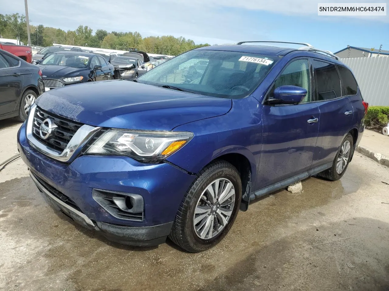 2017 Nissan Pathfinder S VIN: 5N1DR2MM6HC643474 Lot: 71776134