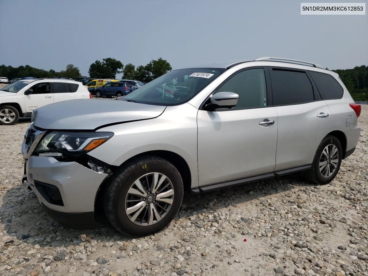 5N1DR2MM3KC612853 2019 Nissan Pathfinder S