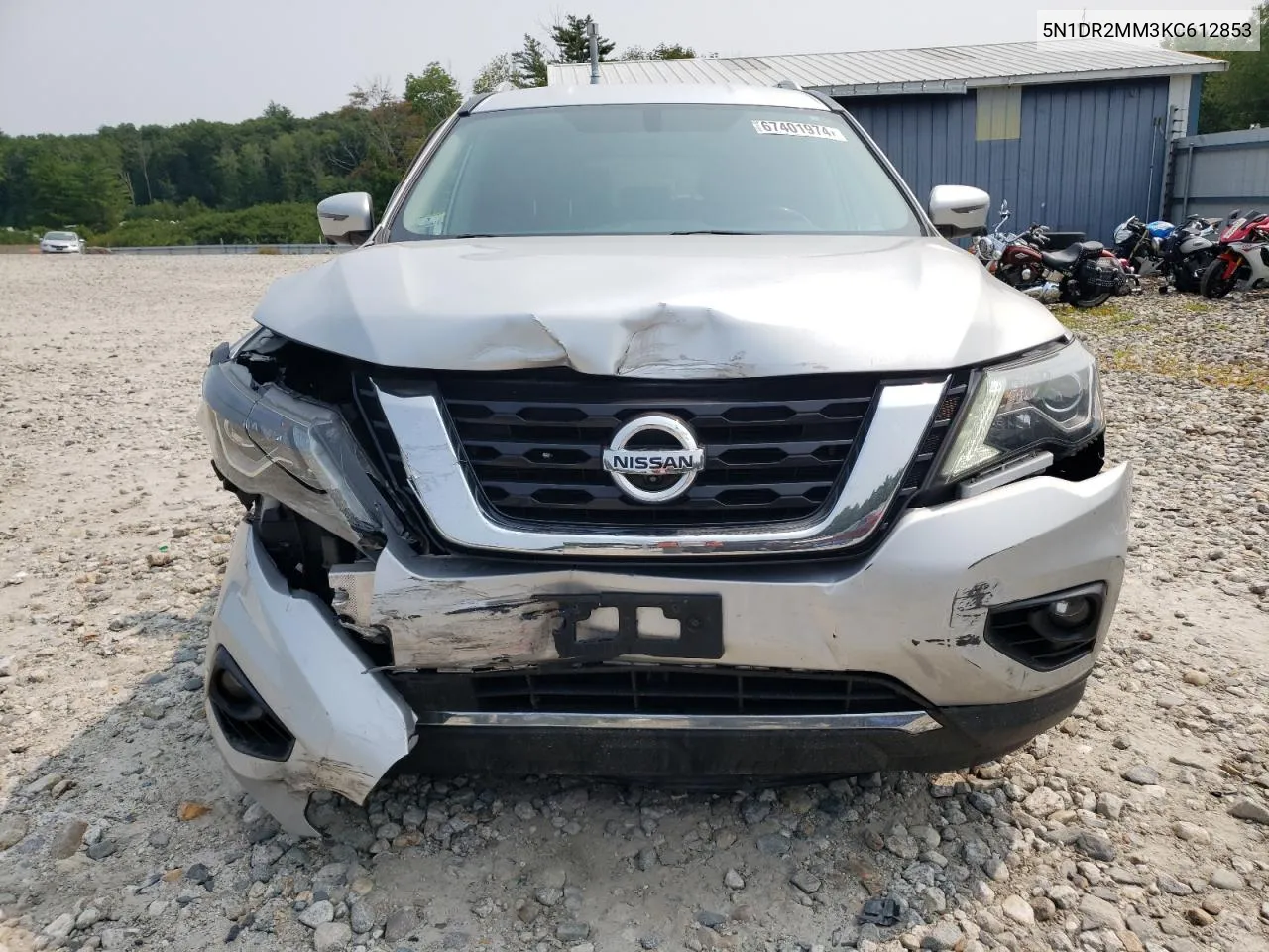 2019 Nissan Pathfinder S VIN: 5N1DR2MM3KC612853 Lot: 67401974