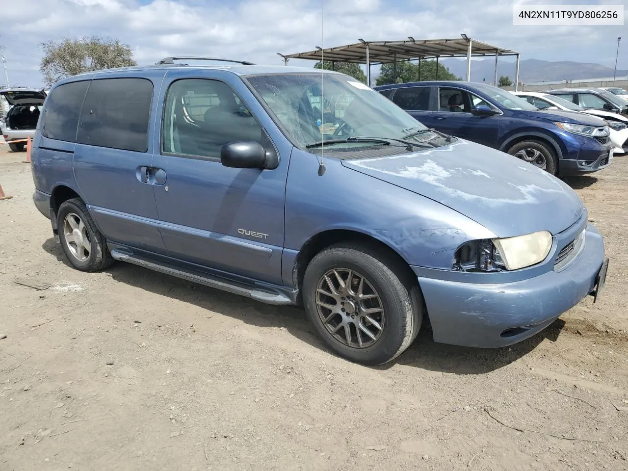 2000 Nissan Quest Se VIN: 4N2XN11T9YD806256 Lot: 71286544