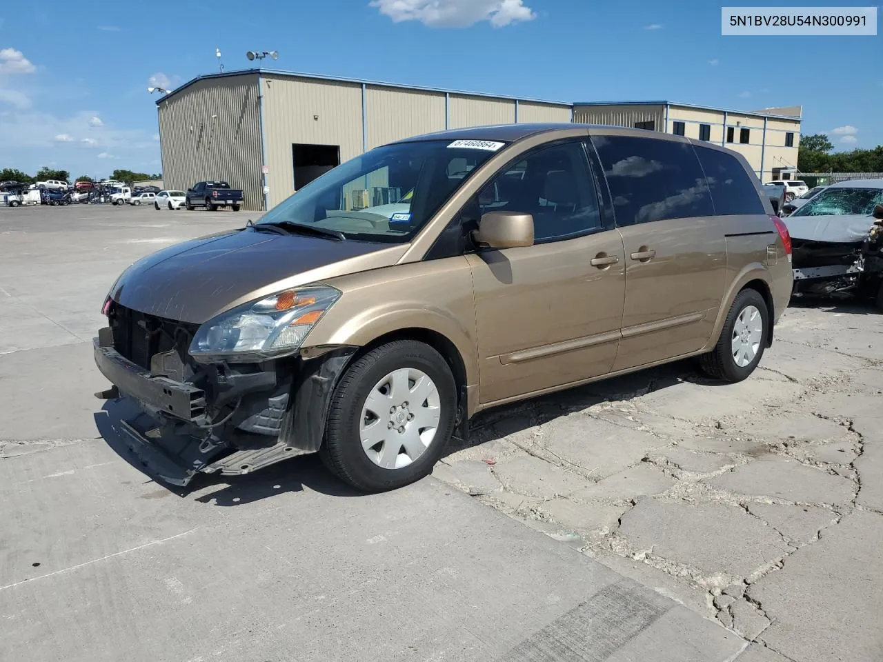 2004 Nissan Quest S VIN: 5N1BV28U54N300991 Lot: 67460864