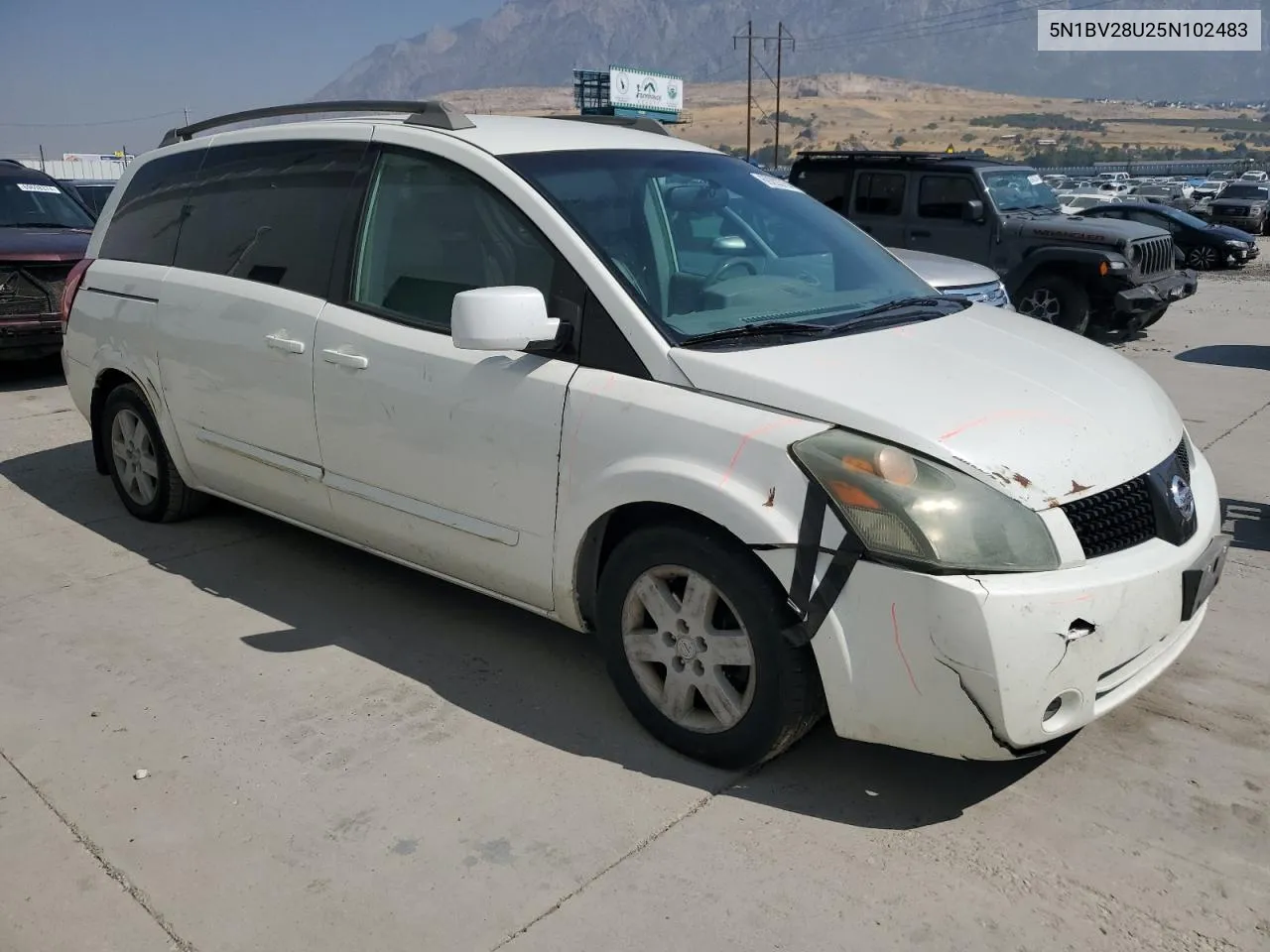 2005 Nissan Quest S VIN: 5N1BV28U25N102483 Lot: 69293754