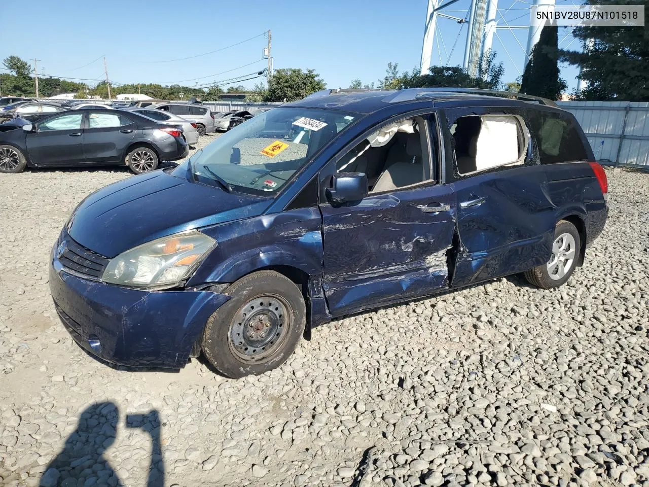 5N1BV28U87N101518 2007 Nissan Quest S