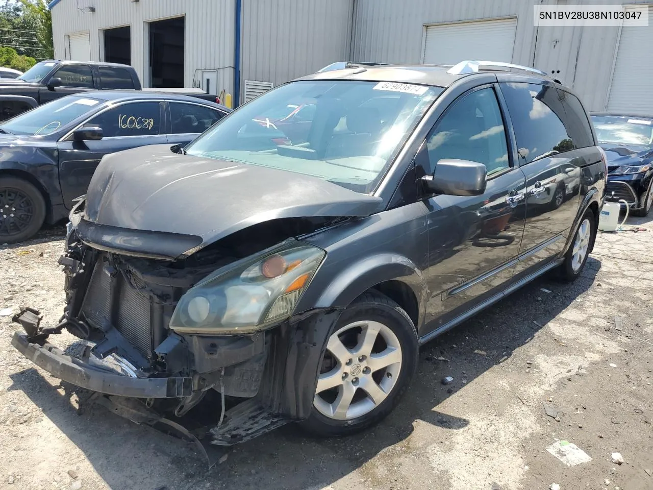 5N1BV28U38N103047 2008 Nissan Quest S