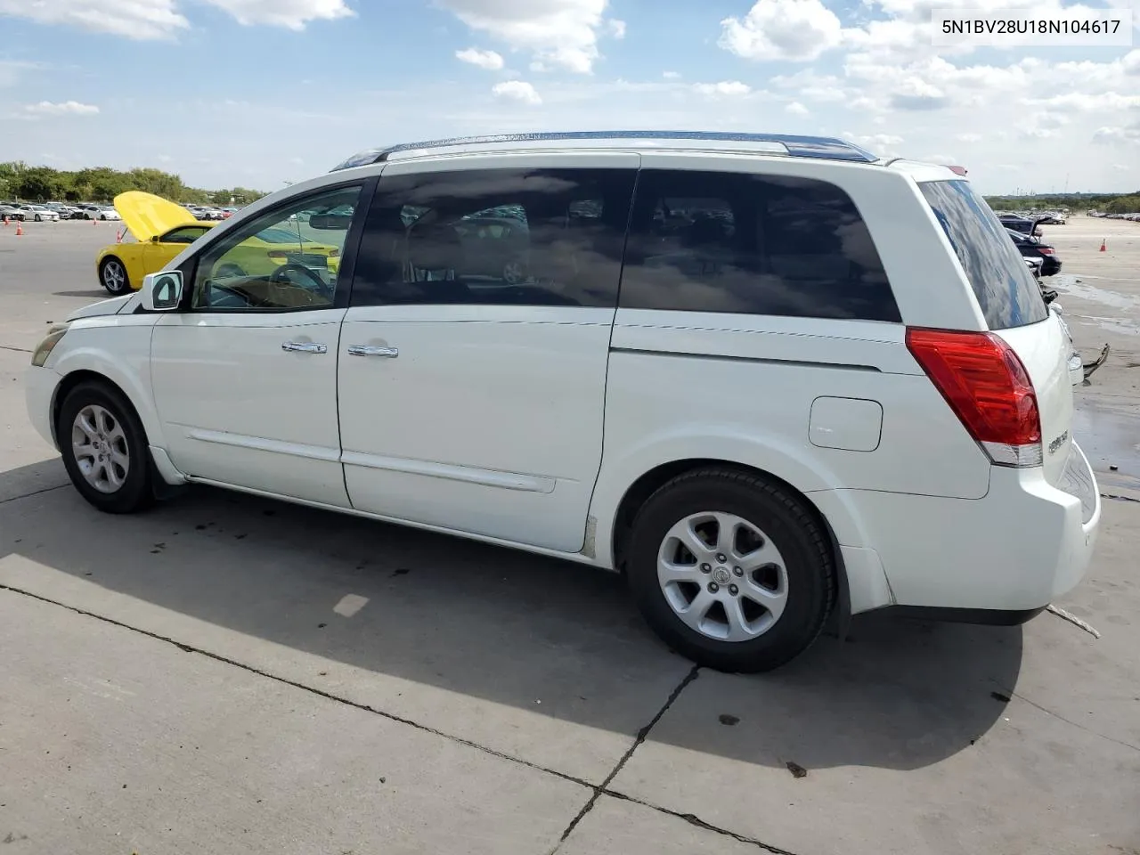 2008 Nissan Quest S VIN: 5N1BV28U18N104617 Lot: 69333144