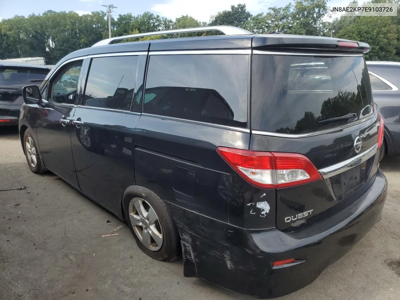 2014 Nissan Quest S VIN: JN8AE2KP7E9103726 Lot: 68727654