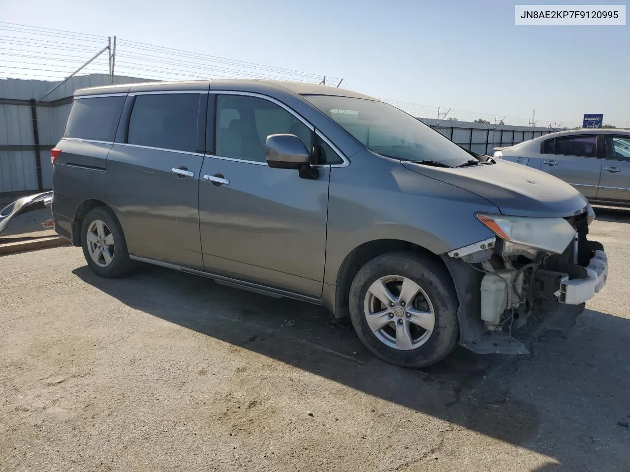 2015 Nissan Quest S VIN: JN8AE2KP7F9120995 Lot: 68998494