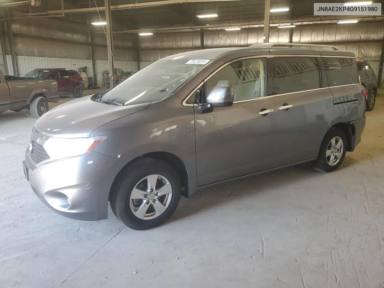 2016 Nissan Quest S VIN: JN8AE2KP4G9151980 Lot: 70525034