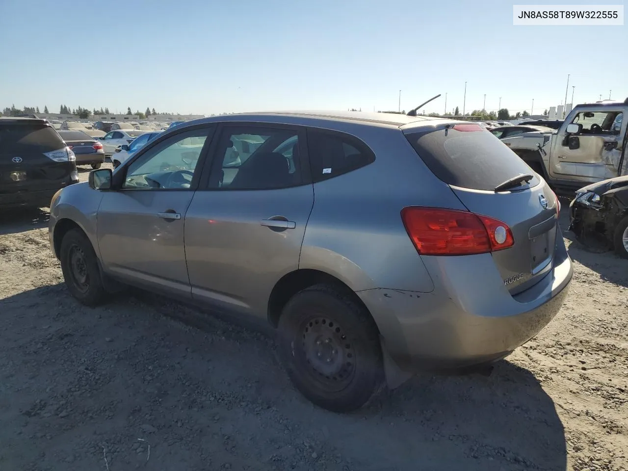 2009 Nissan Rogue S VIN: JN8AS58T89W322555 Lot: 71300814