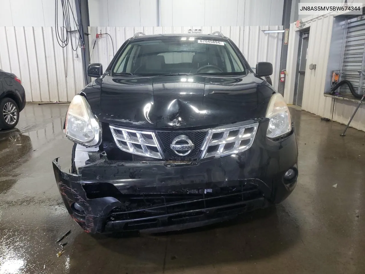 2011 Nissan Rogue S VIN: JN8AS5MV5BW674344 Lot: 67045894