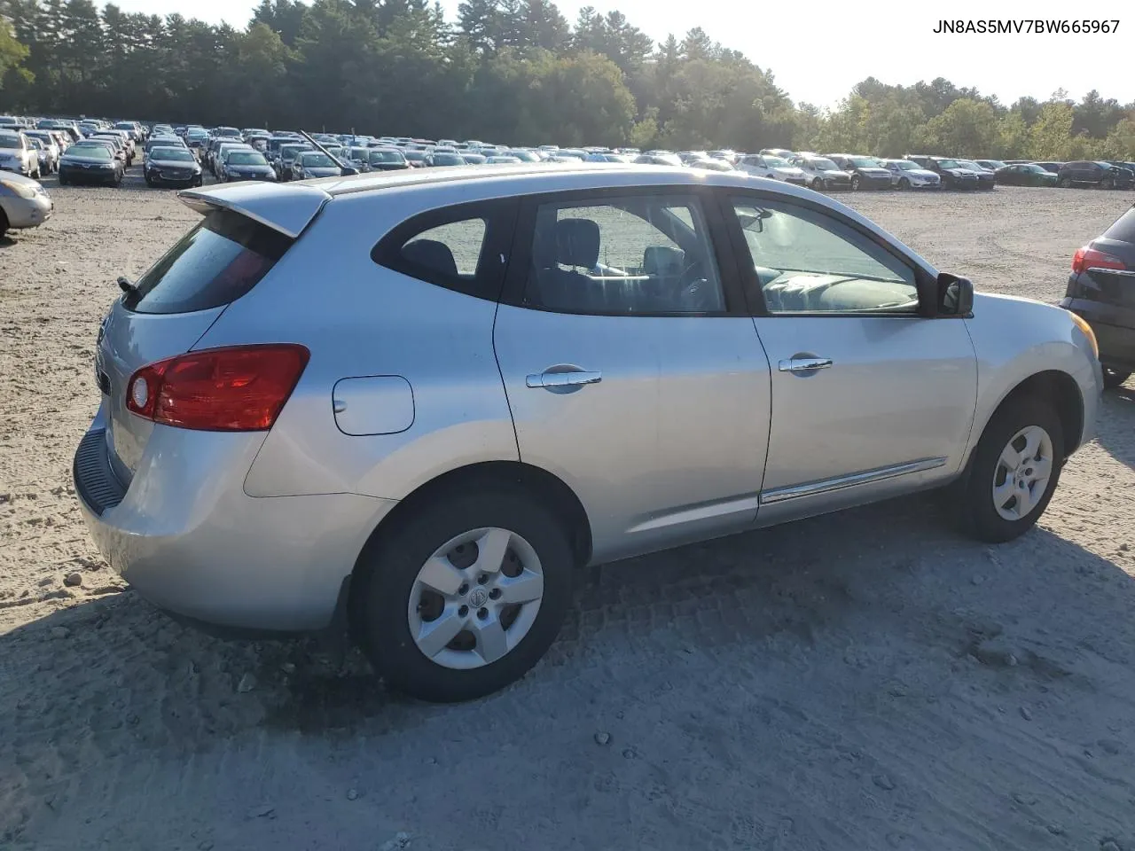 2011 Nissan Rogue S VIN: JN8AS5MV7BW665967 Lot: 70385094