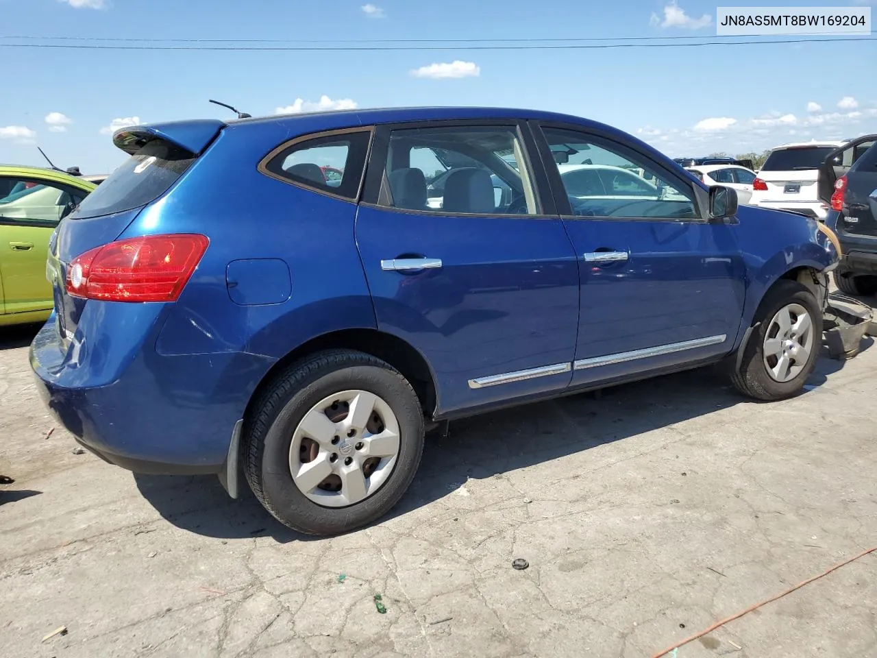 2011 Nissan Rogue S VIN: JN8AS5MT8BW169204 Lot: 71676274