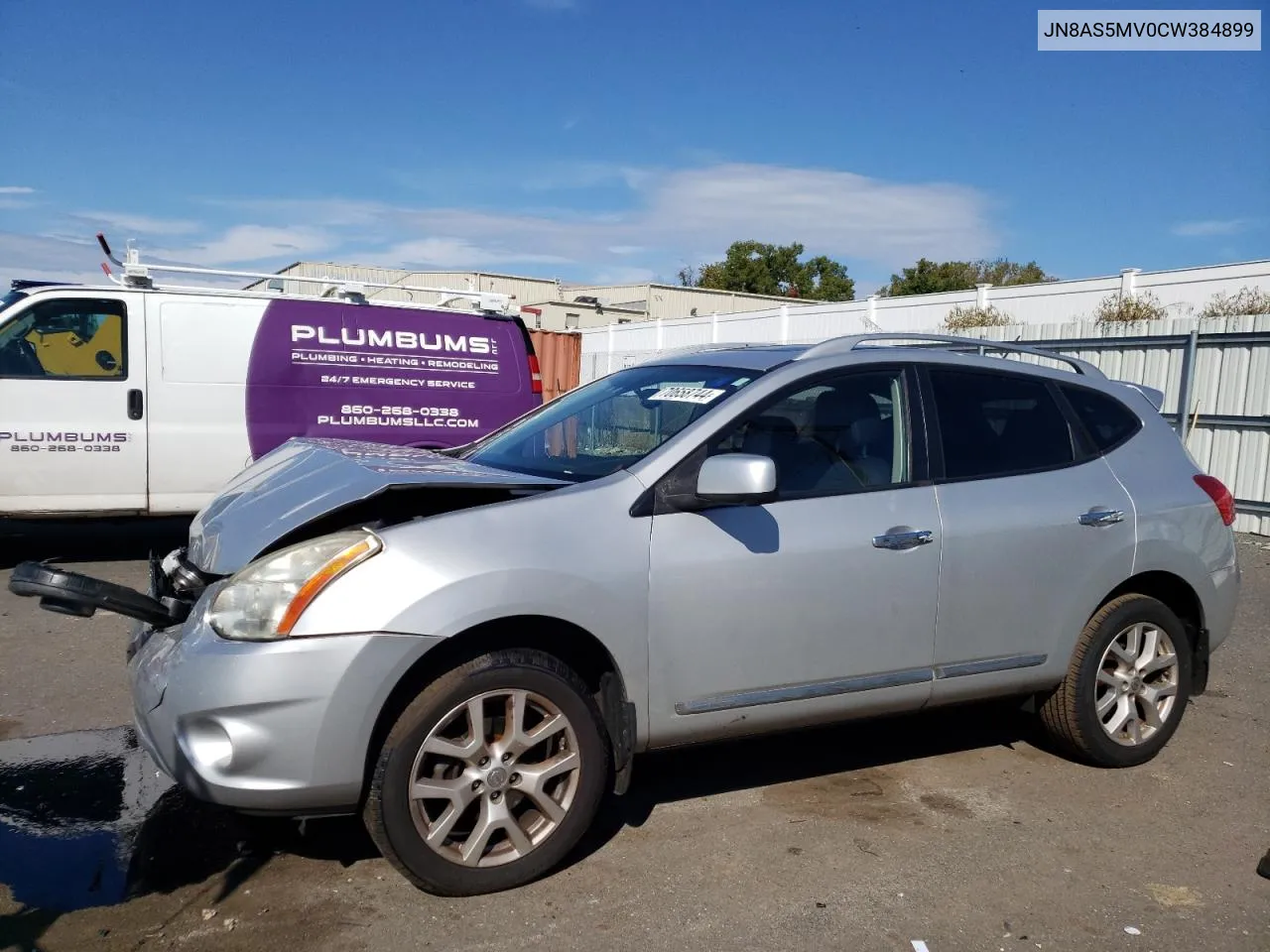 2012 Nissan Rogue S VIN: JN8AS5MV0CW384899 Lot: 70658744