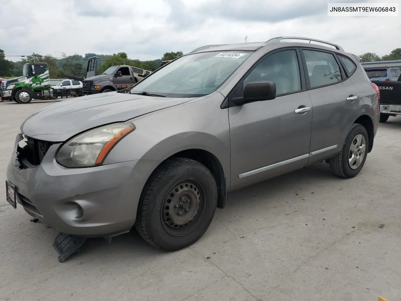 2014 Nissan Rogue Select S VIN: JN8AS5MT9EW606843 Lot: 64810334