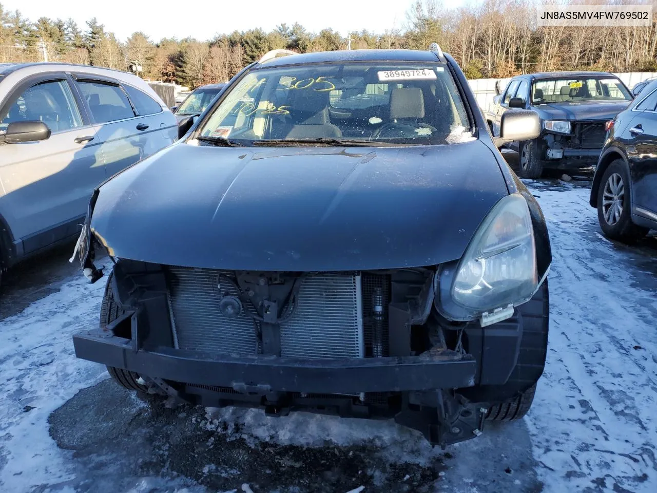 2015 Nissan Rogue Select S VIN: JN8AS5MV4FW769502 Lot: 38949724