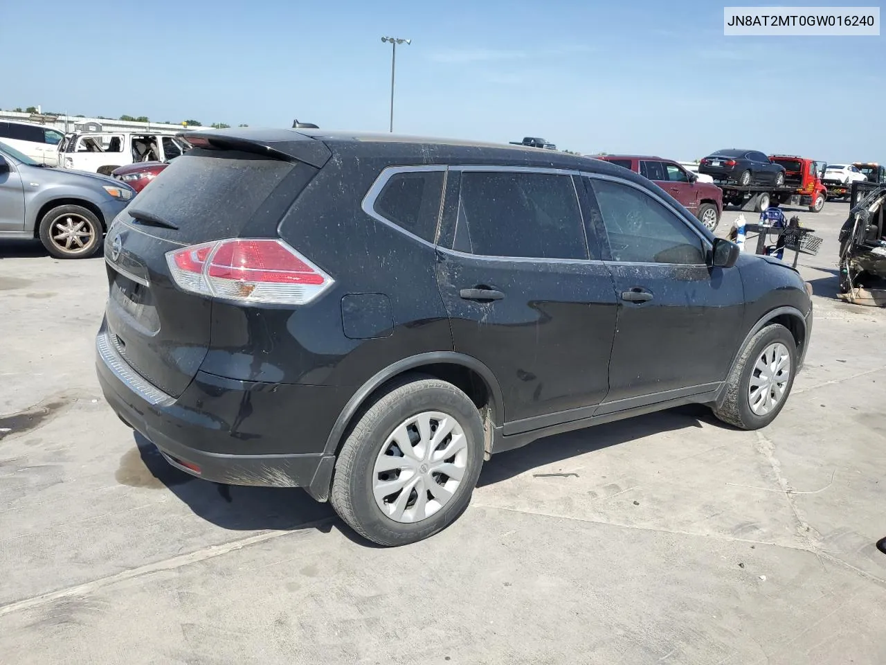 2016 Nissan Rogue S VIN: JN8AT2MT0GW016240 Lot: 66070154