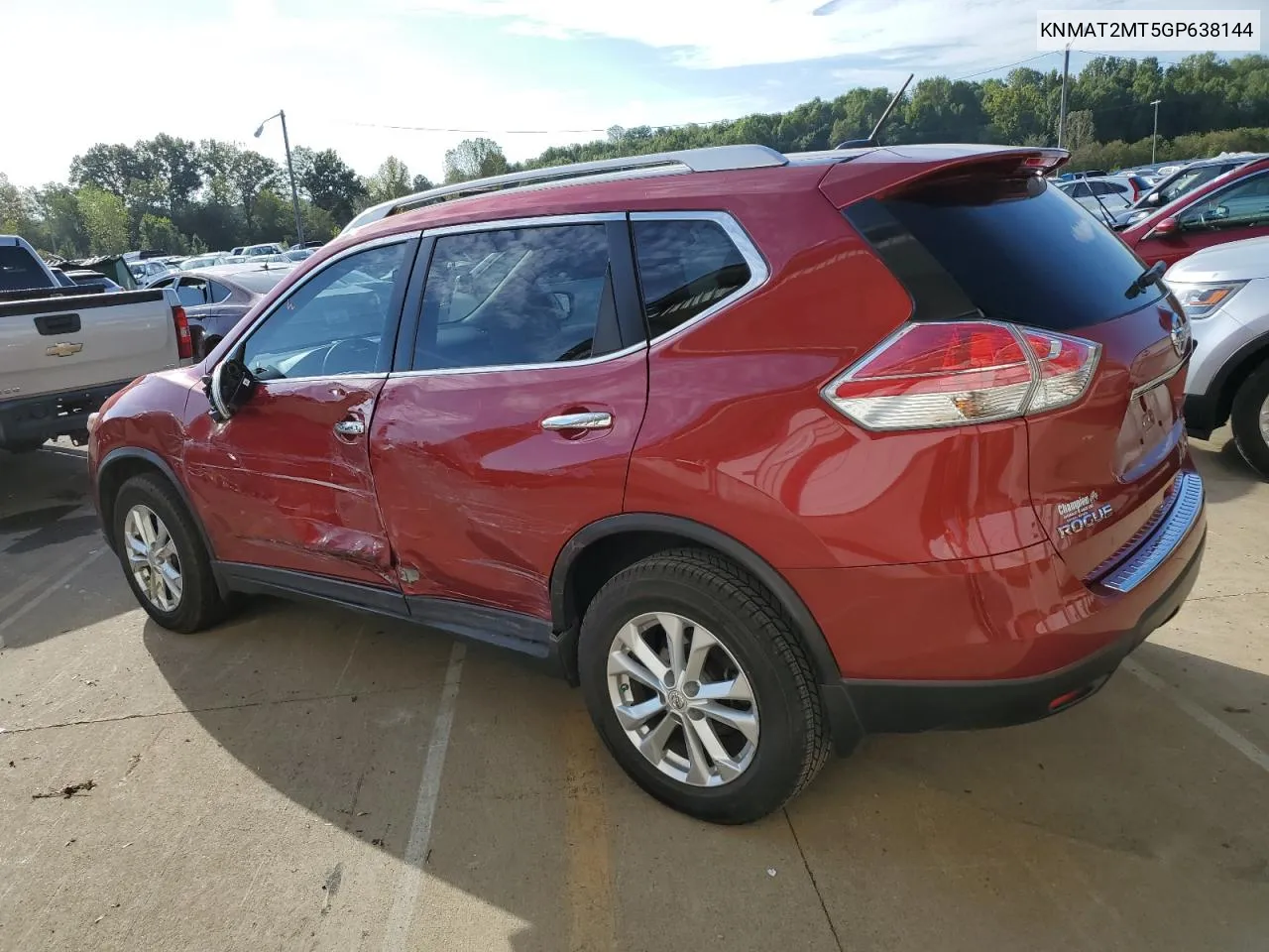 2016 Nissan Rogue S VIN: KNMAT2MT5GP638144 Lot: 71943034