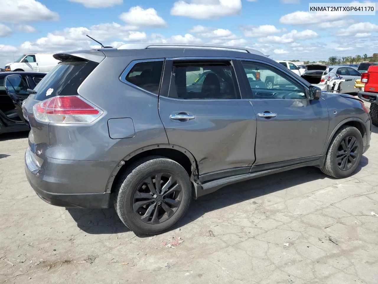 2016 Nissan Rogue S VIN: KNMAT2MTXGP641170 Lot: 72050594