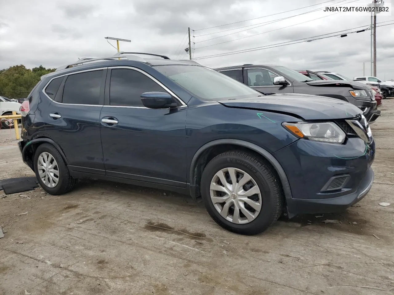 2016 Nissan Rogue S VIN: JN8AT2MT6GW021832 Lot: 72090764