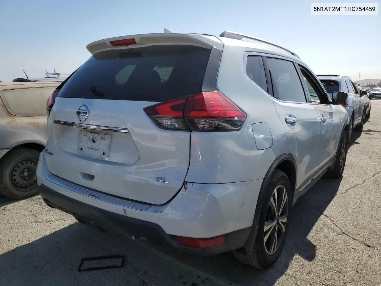 2017 Nissan Rogue S VIN: 5N1AT2MT1HC754459 Lot: 59787604