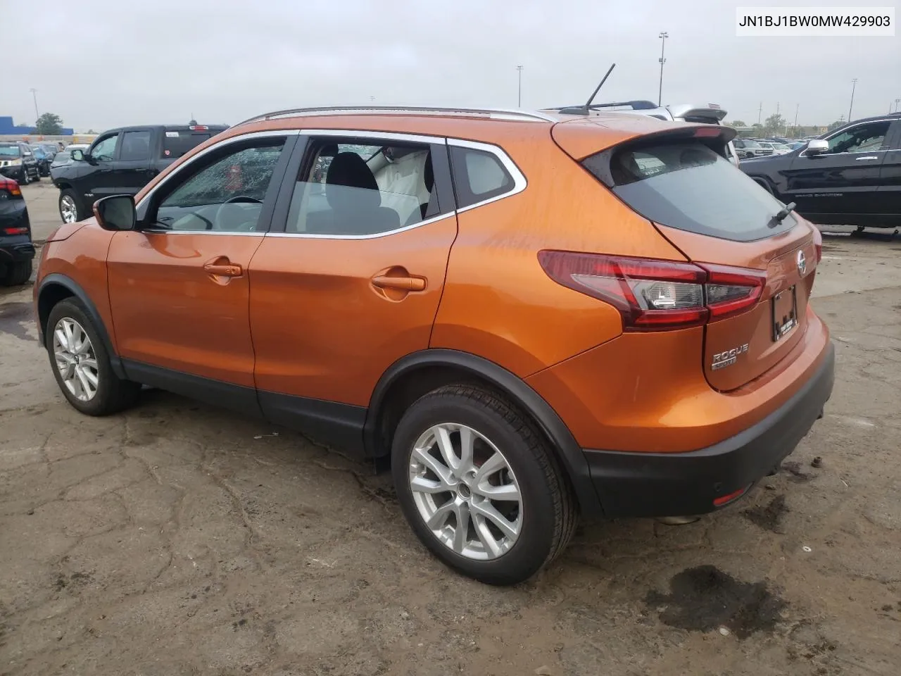 2021 Nissan Rogue Sport Sv VIN: JN1BJ1BW0MW429903 Lot: 72039784