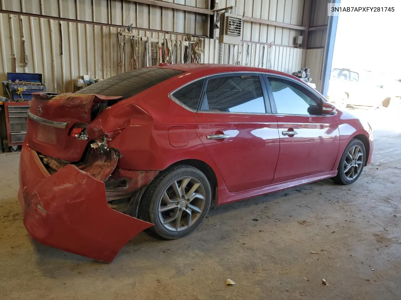 2015 Nissan Sentra S VIN: 3N1AB7APXFY281745 Lot: 71007114