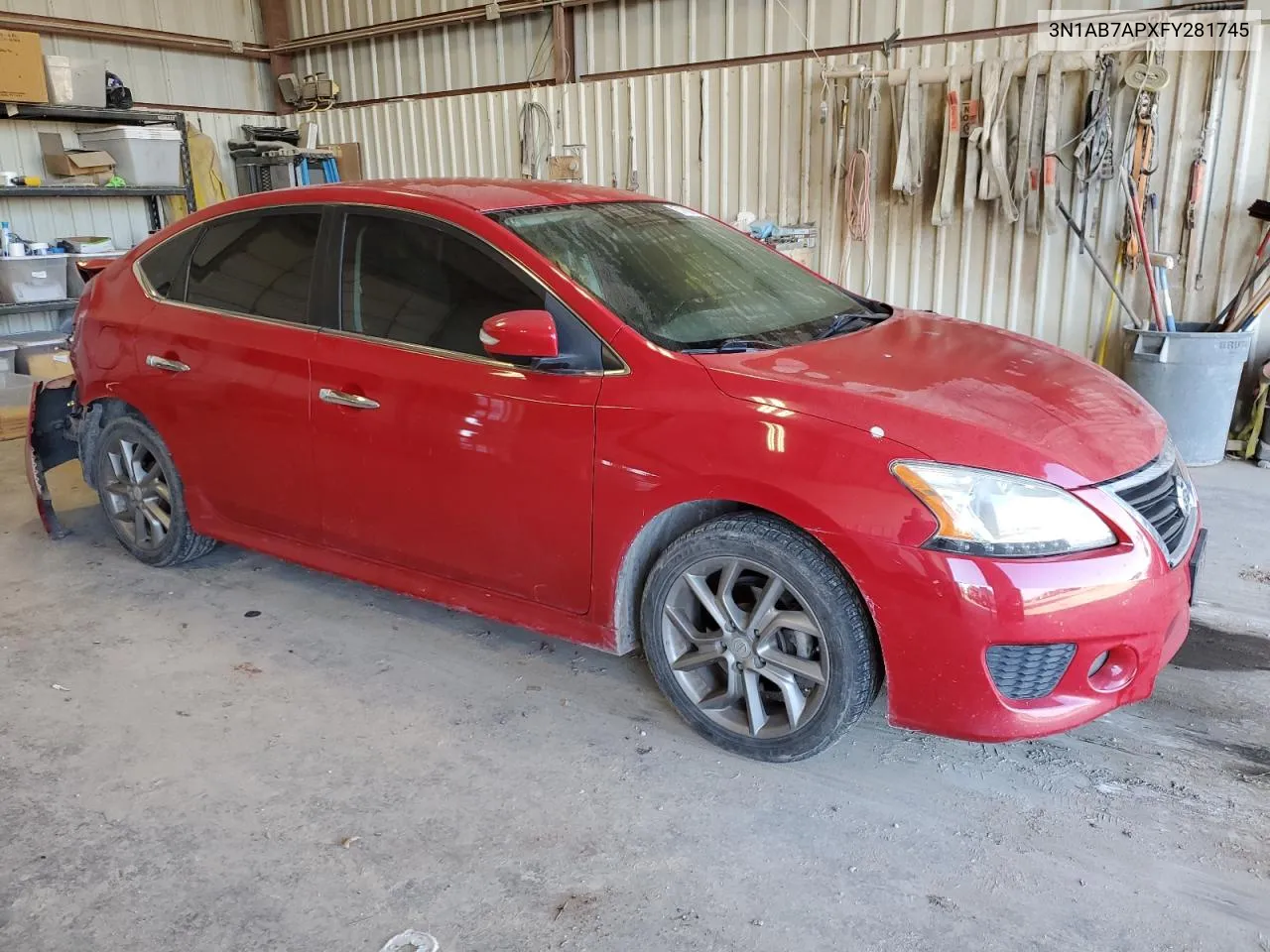 2015 Nissan Sentra S VIN: 3N1AB7APXFY281745 Lot: 71007114