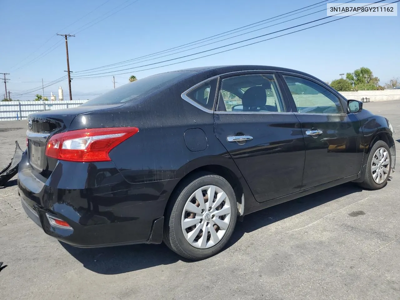 2016 Nissan Sentra S VIN: 3N1AB7AP8GY211162 Lot: 71872474