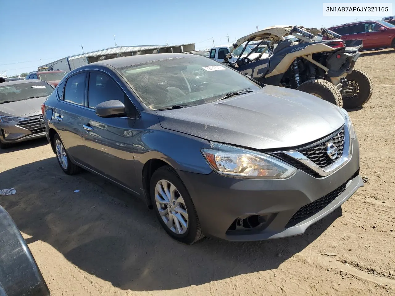 2018 Nissan Sentra S VIN: 3N1AB7AP6JY321165 Lot: 72087814