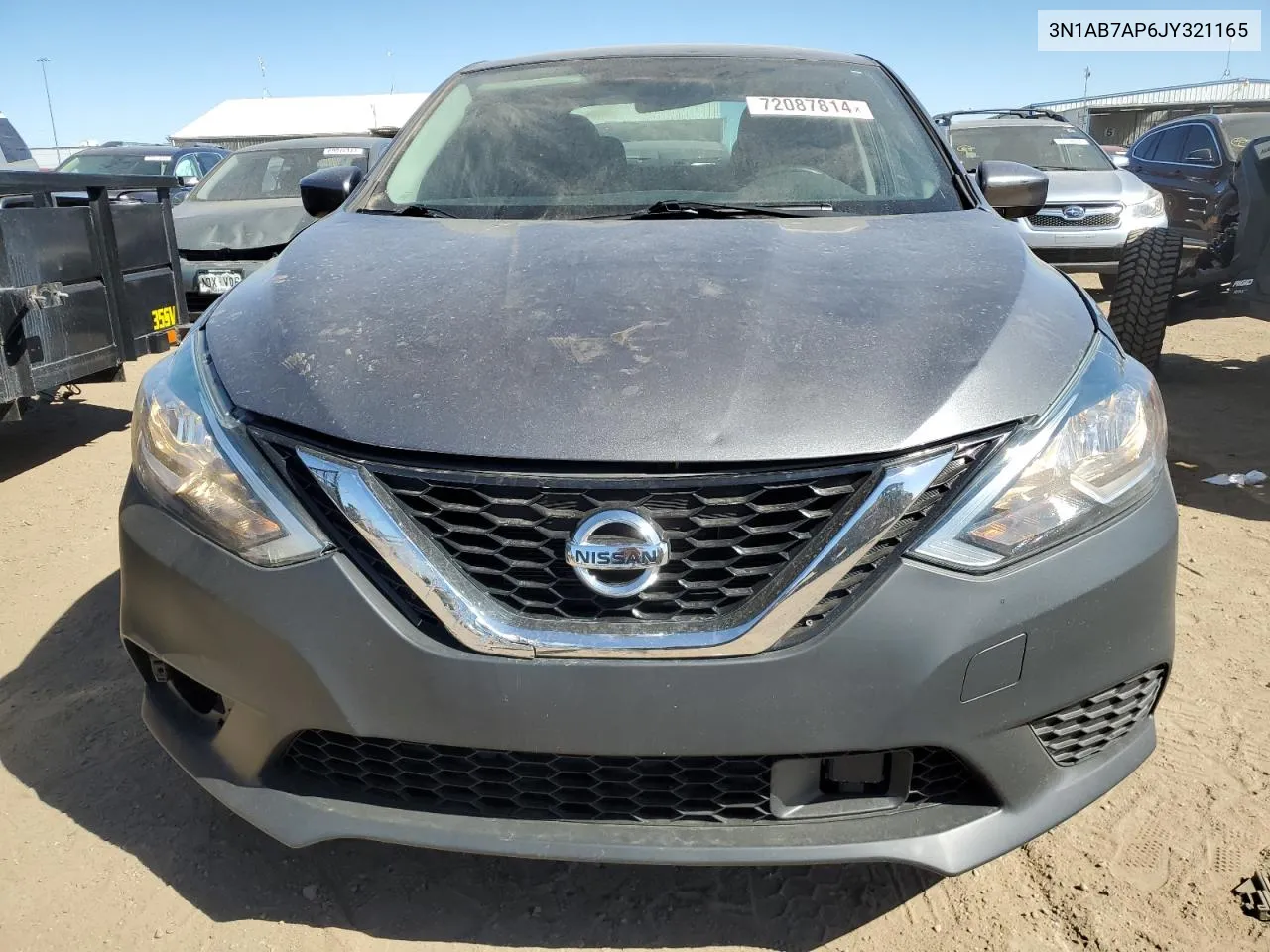 2018 Nissan Sentra S VIN: 3N1AB7AP6JY321165 Lot: 72087814