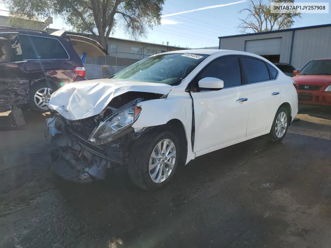 2018 Nissan Sentra S VIN: 3N1AB7AP1JY257908 Lot: 72264054