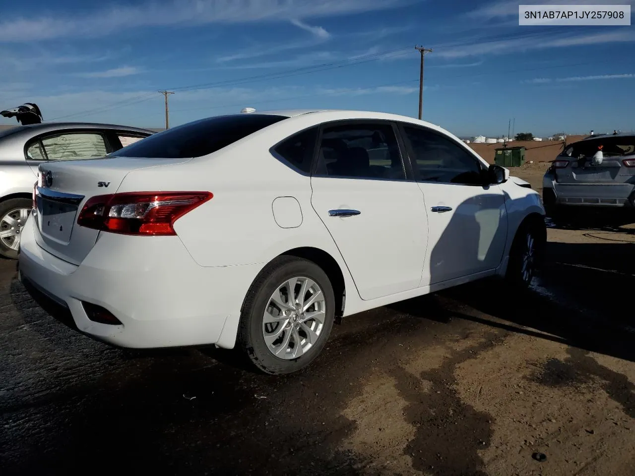 3N1AB7AP1JY257908 2018 Nissan Sentra S