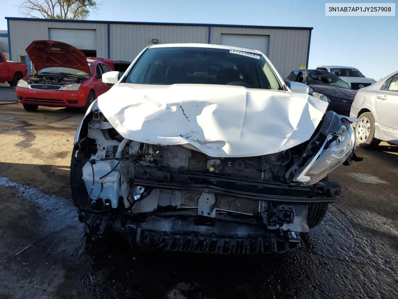 2018 Nissan Sentra S VIN: 3N1AB7AP1JY257908 Lot: 72264054