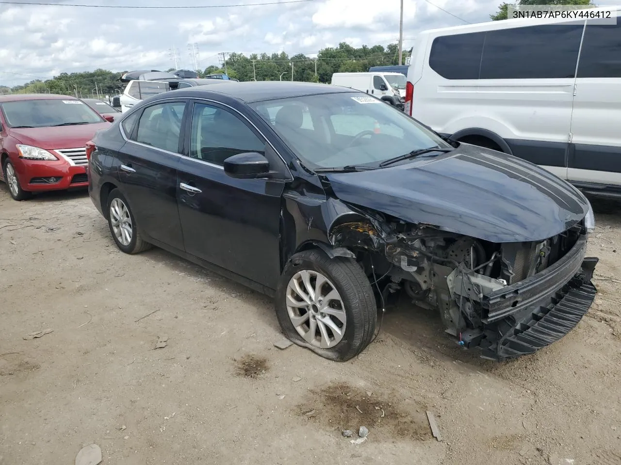 2019 Nissan Sentra S VIN: 3N1AB7AP6KY446412 Lot: 69528084