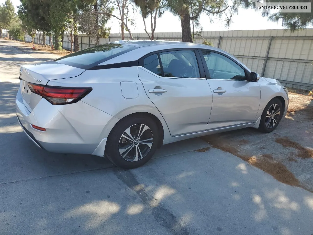 2020 Nissan Sentra Sv VIN: 3N1AB8CV8LY306431 Lot: 69466334