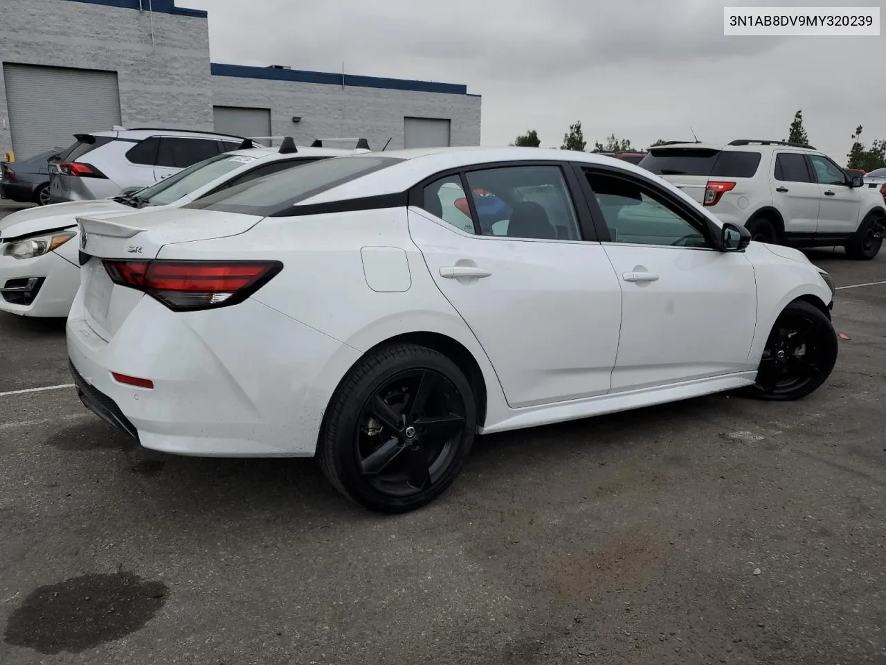 2021 Nissan Sentra Sr VIN: 3N1AB8DV9MY320239 Lot: 71990814