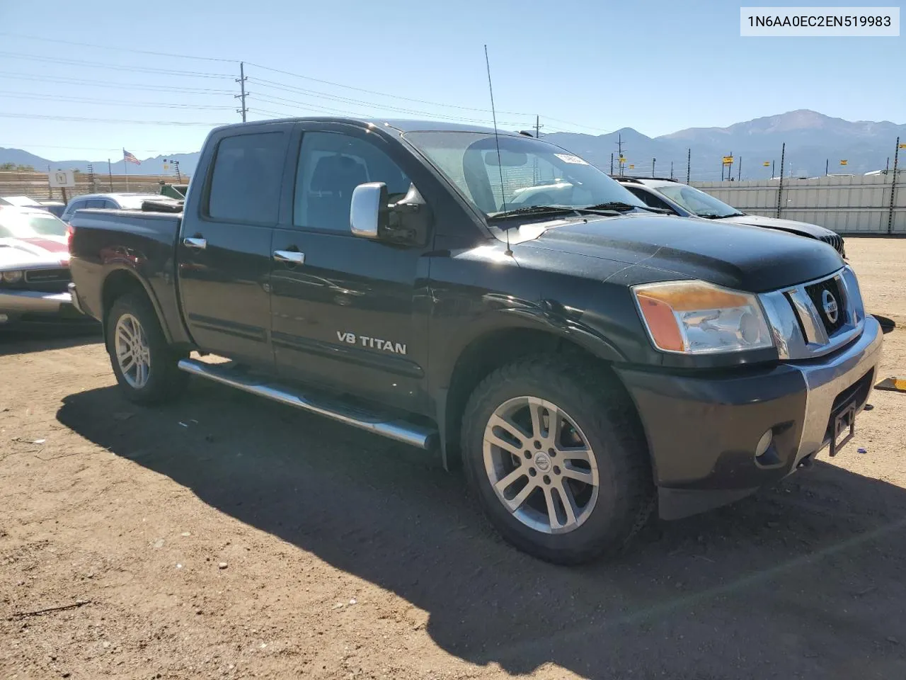 1N6AA0EC2EN519983 2014 Nissan Titan S