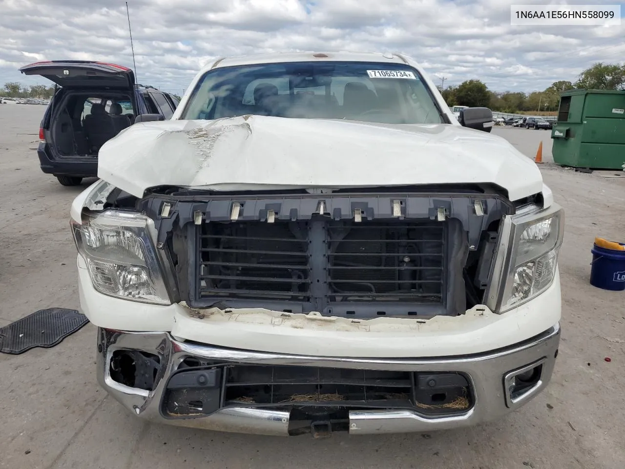 2017 Nissan Titan Sv VIN: 1N6AA1E56HN558099 Lot: 71065734