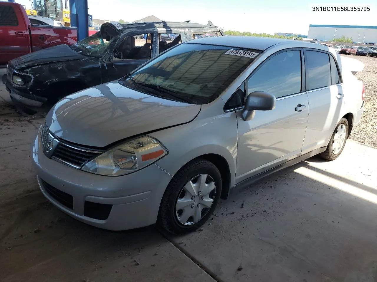 2008 Nissan Versa S VIN: 3N1BC11E58L355795 Lot: 67957894