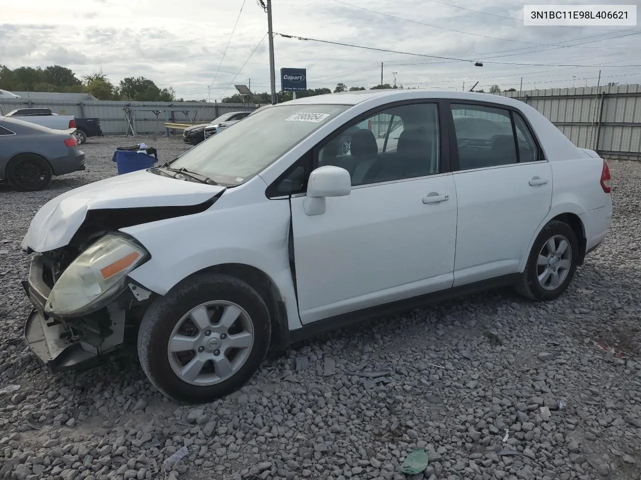 3N1BC11E98L406621 2008 Nissan Versa S