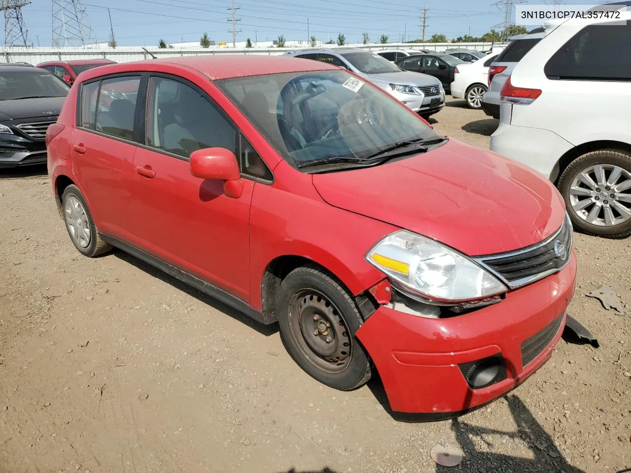 2010 Nissan Versa S VIN: 3N1BC1CP7AL357472 Lot: 70796864