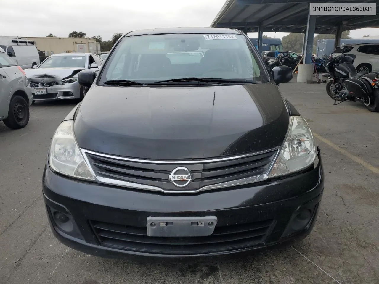 2010 Nissan Versa S VIN: 3N1BC1CP0AL363081 Lot: 71397114