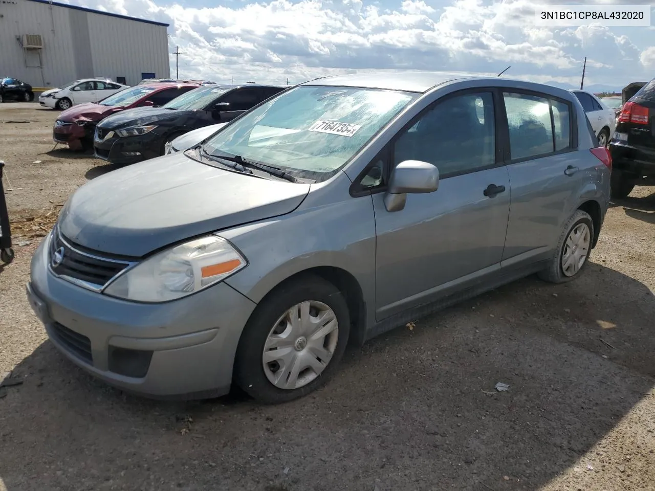 2010 Nissan Versa S VIN: 3N1BC1CP8AL432020 Lot: 71647354